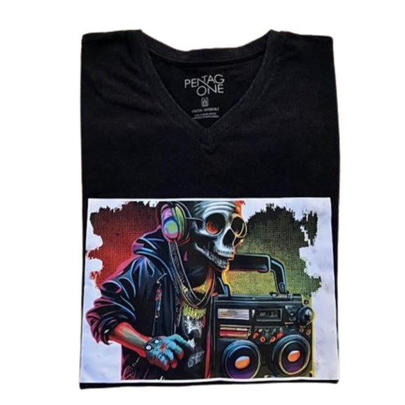 Skull Music T-shirt. from casa loca collections. $9.99 shipping discount - Picture 4 of 5